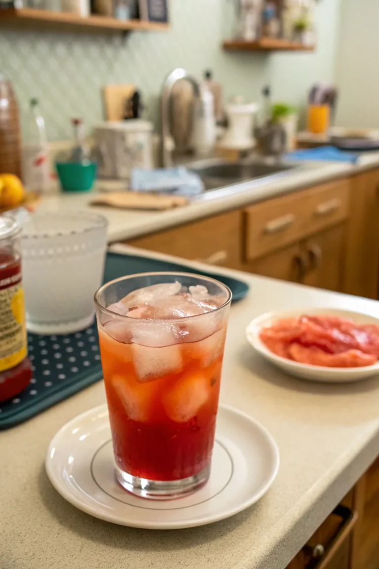A delicious plate of Hurricane Drink