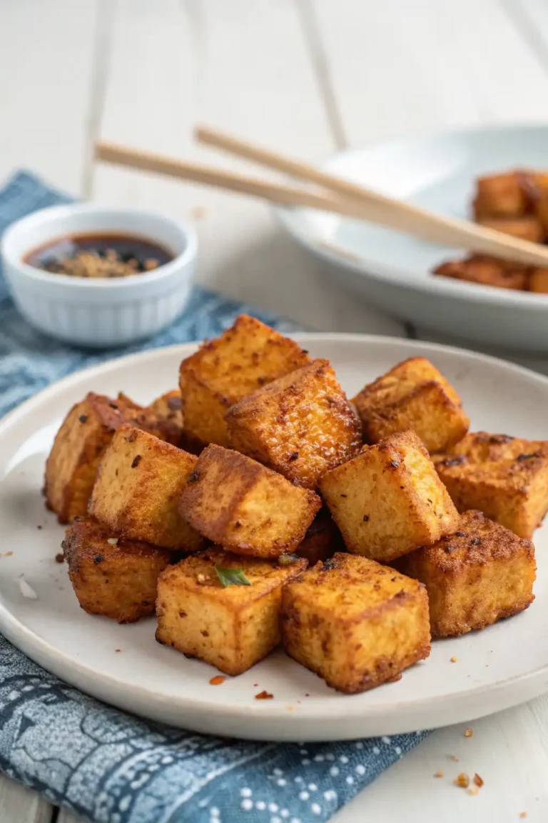 A delicious plate of Air Fryer Tofu