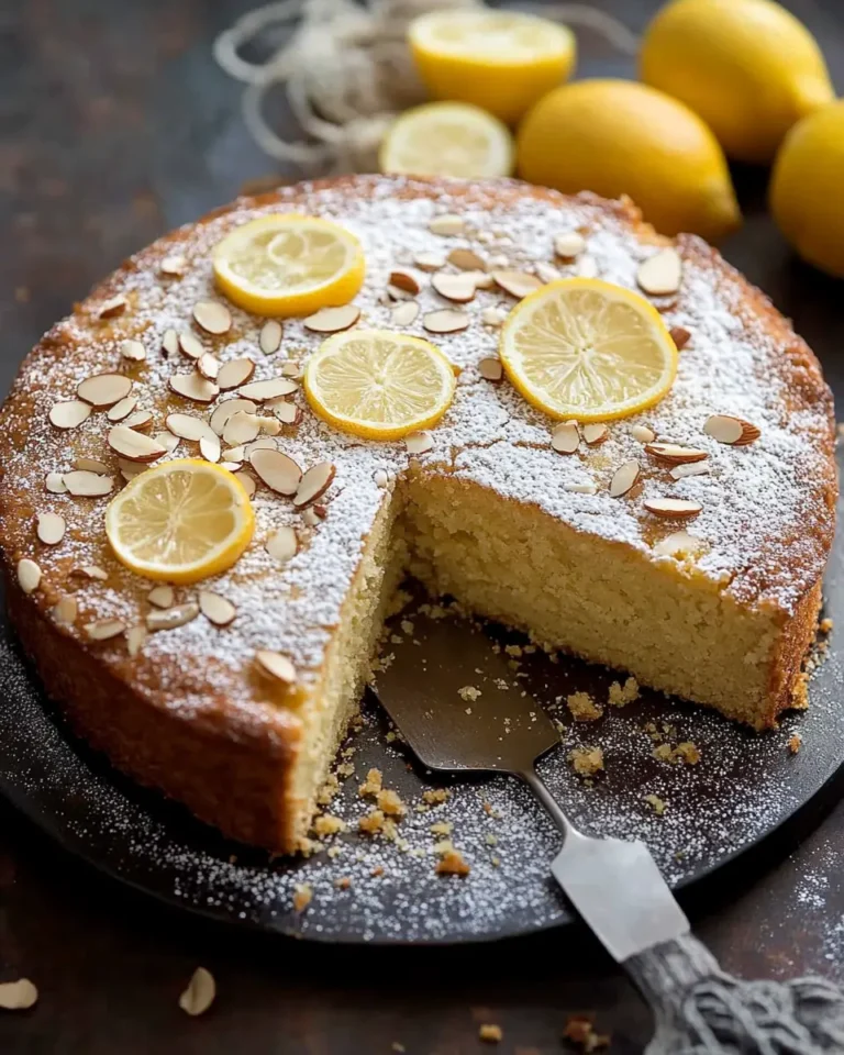 A delicious plate of Almond Cake