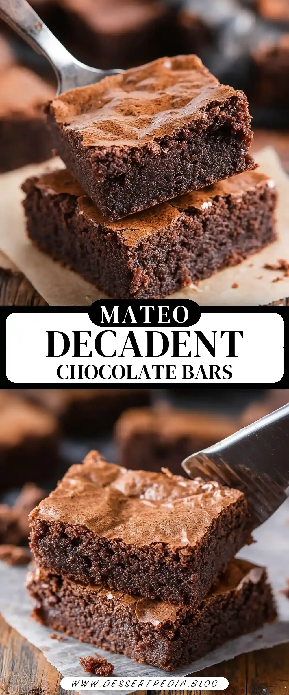 Pinterest pin (Design 3) for The BEST Brownies