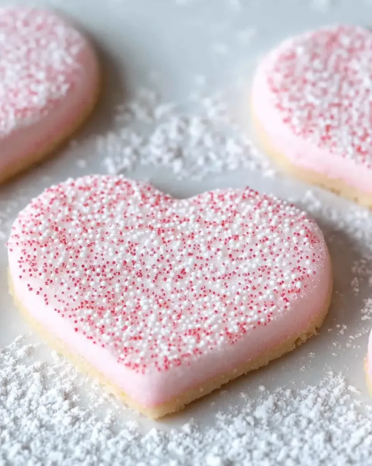 A delicious plate of Fast and Easy Valentine's Sugar Cookies