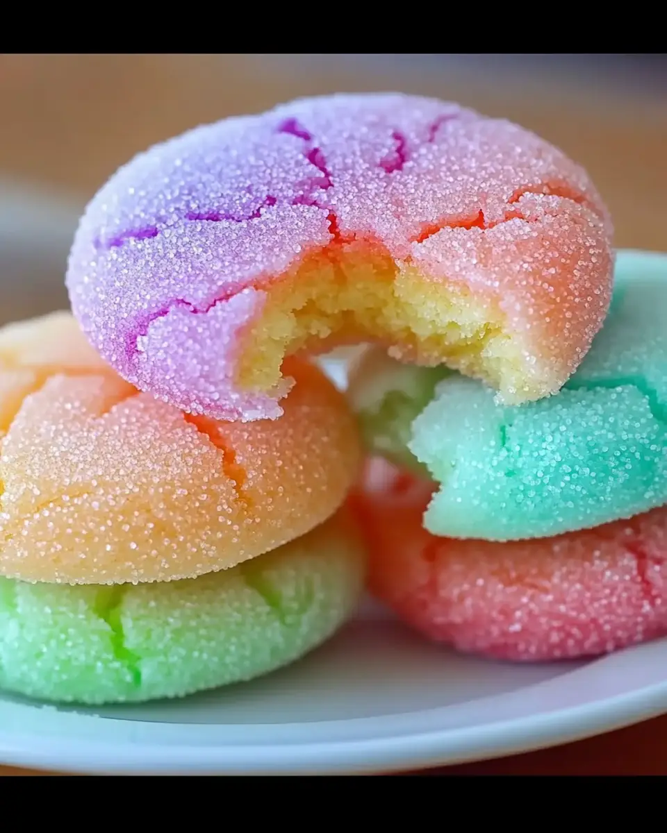 A delicious plate of Jello Sugar Cookies