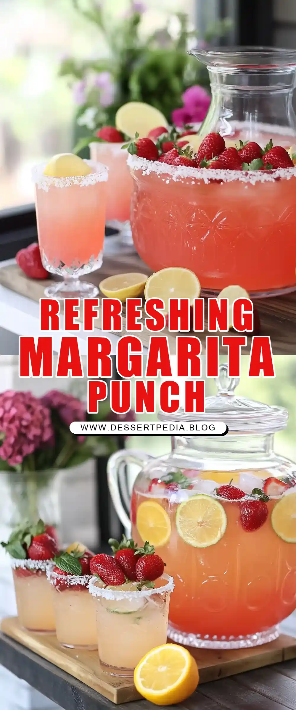 Pinterest pin (Design 1) for Margarita Punch