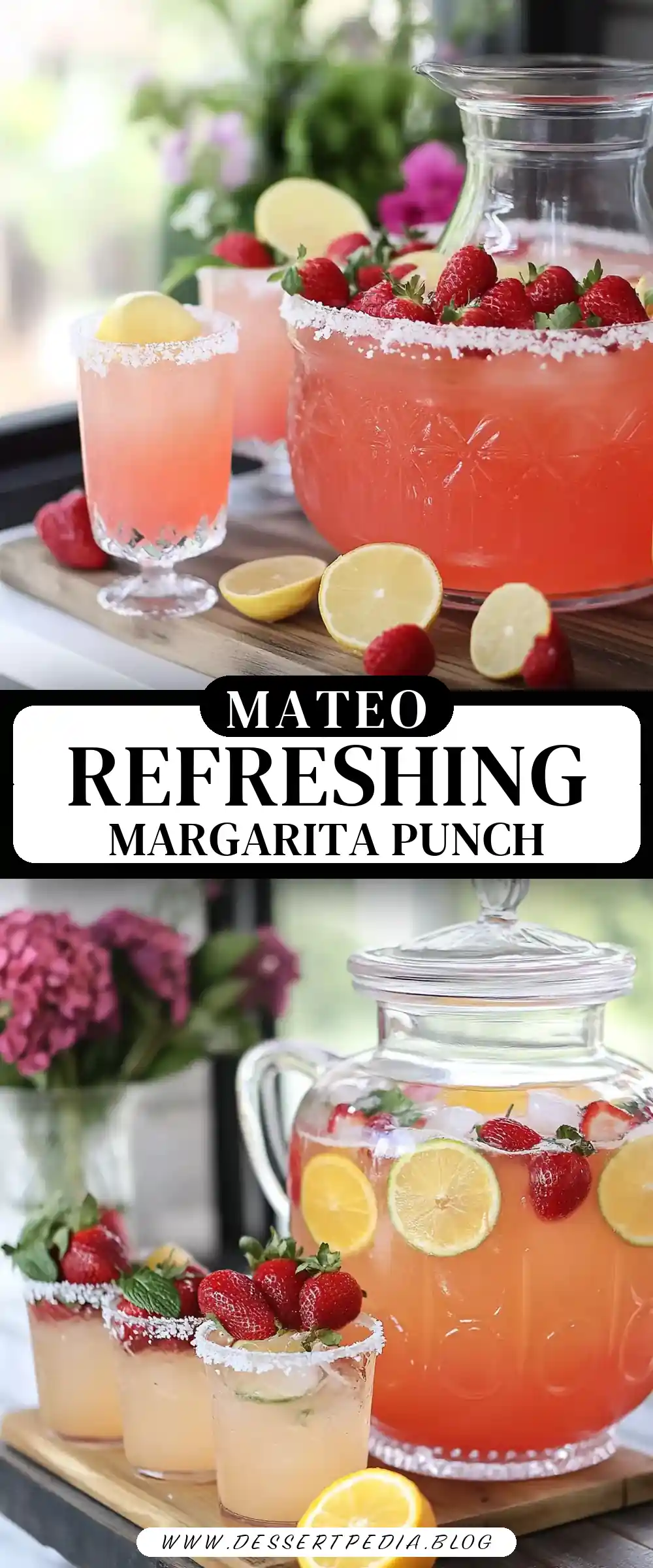 Pinterest pin (Design 3) for Margarita Punch