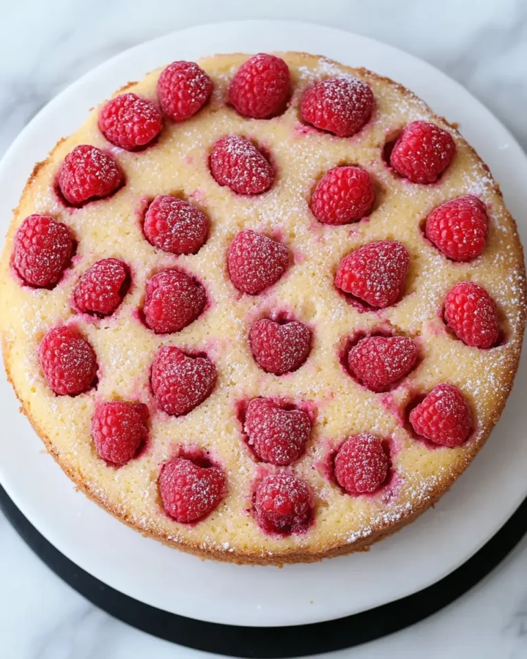 A delicious plate of Raspberry Buttermilk Cake