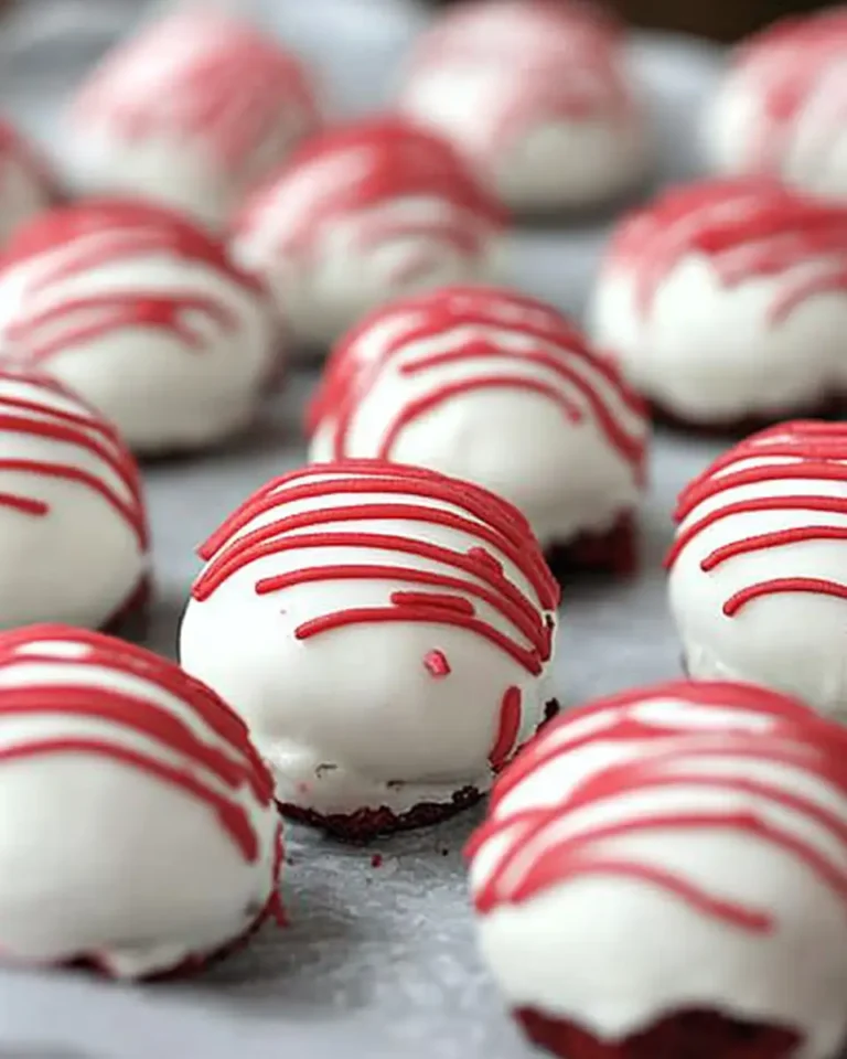 A delicious plate of Red Velvet Cake Bites