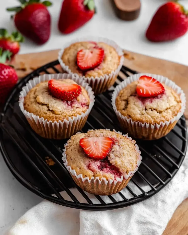 A delicious plate of Strawberry Muffins