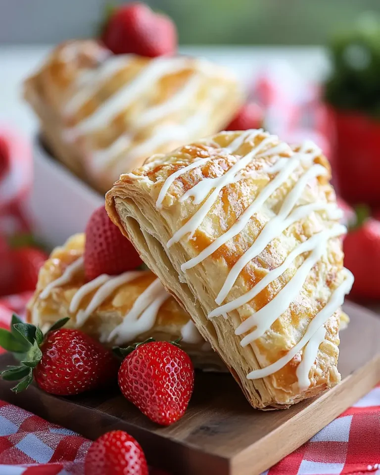 A delicious plate of Strawberry Strudels