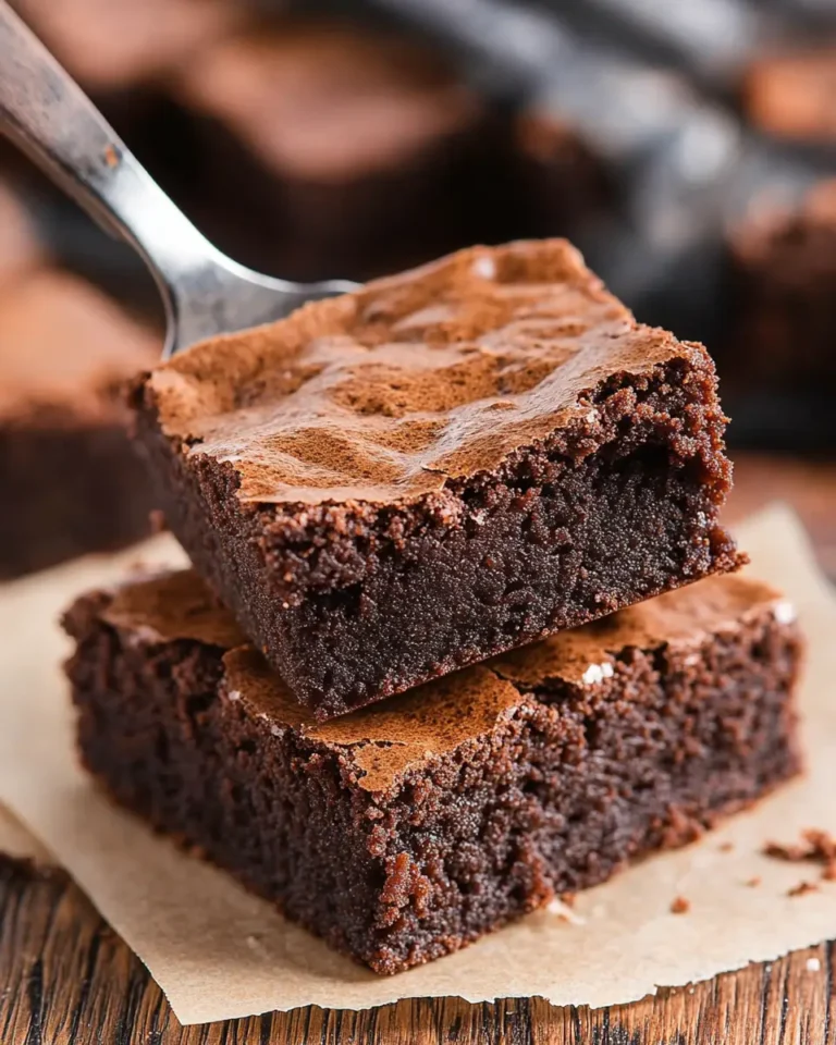 A delicious plate of The BEST Brownies