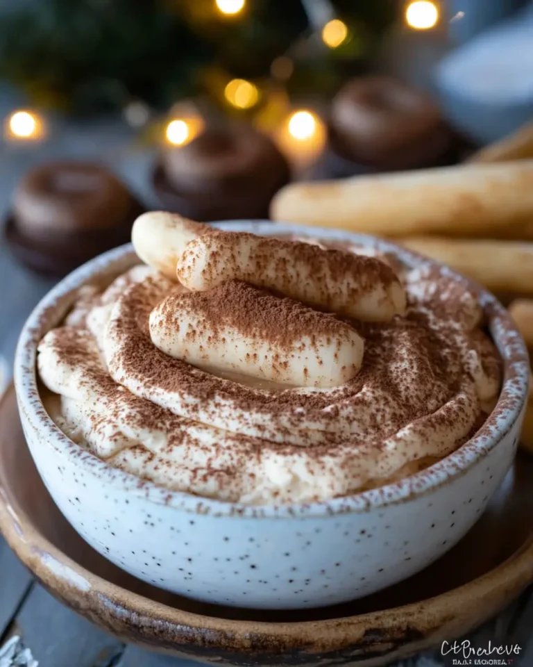 A delicious plate of Tiramisu Dip