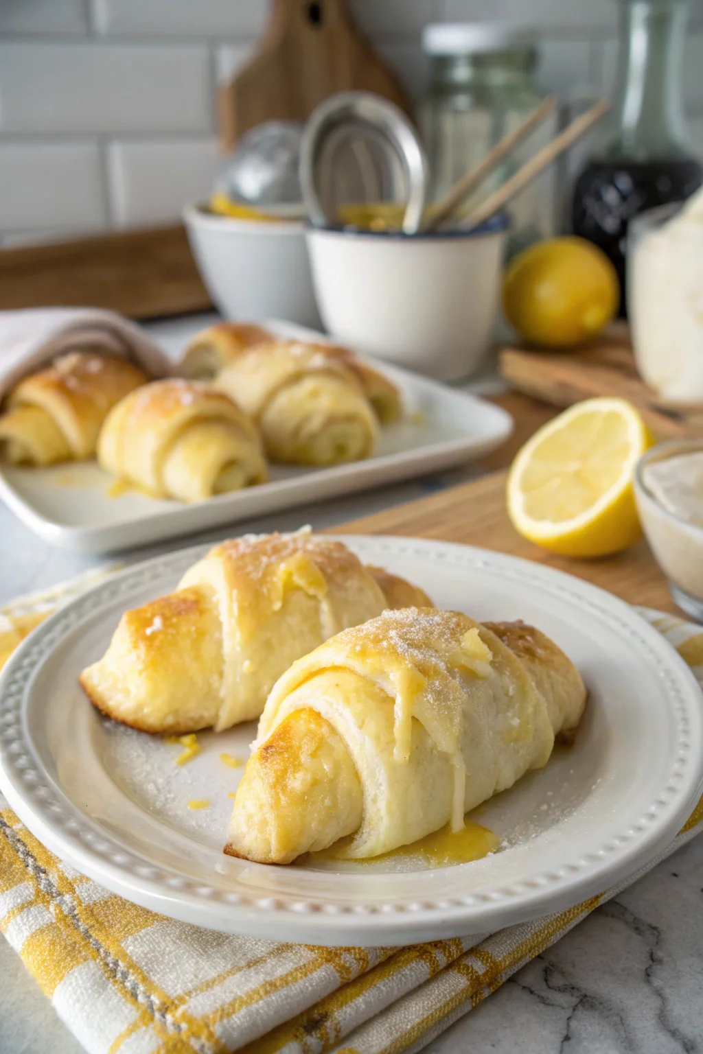 Lemon Cheesecake Crescent Rolls