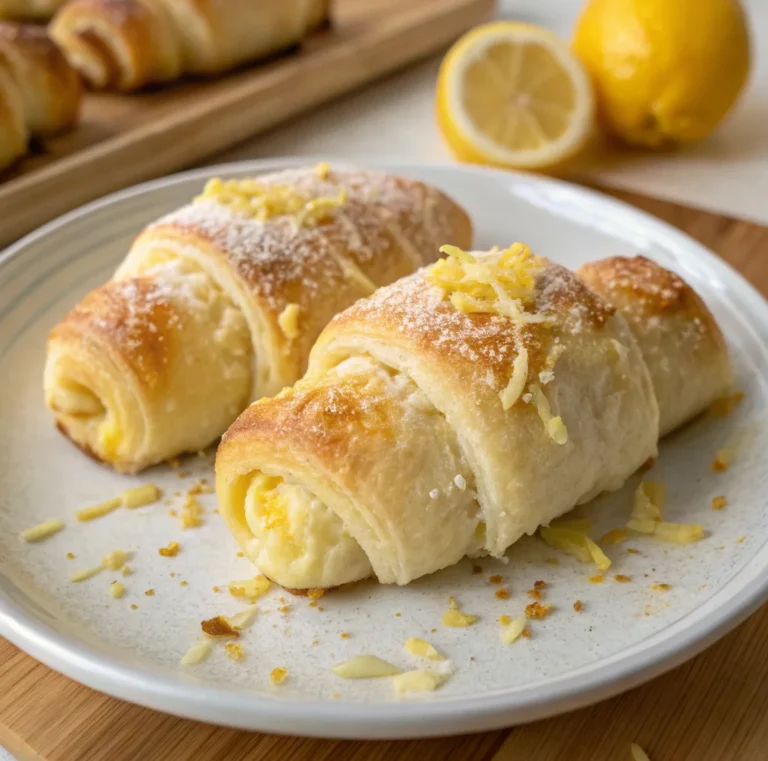 Lemon Cheesecake Crescent Rolls