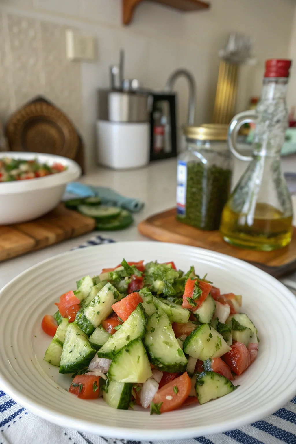 Smashed Cucumber Salad