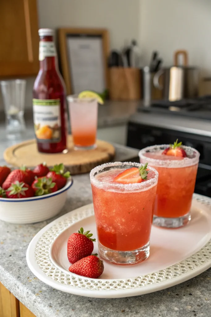 Strawberry Beer Margaritas