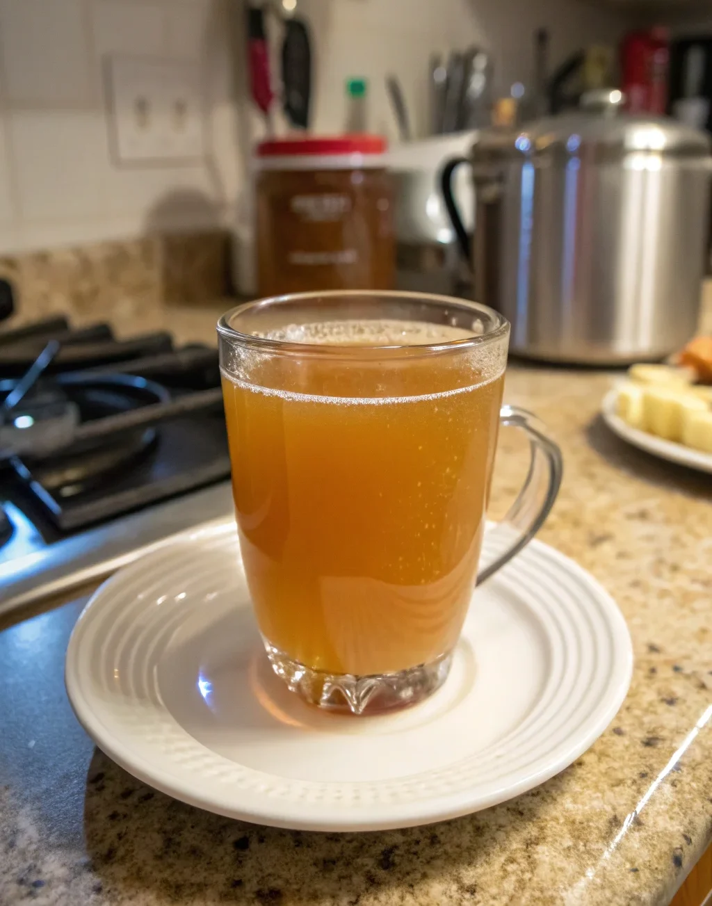 A delicious plate of Danny's Warm and Fuzzy Apple Cider