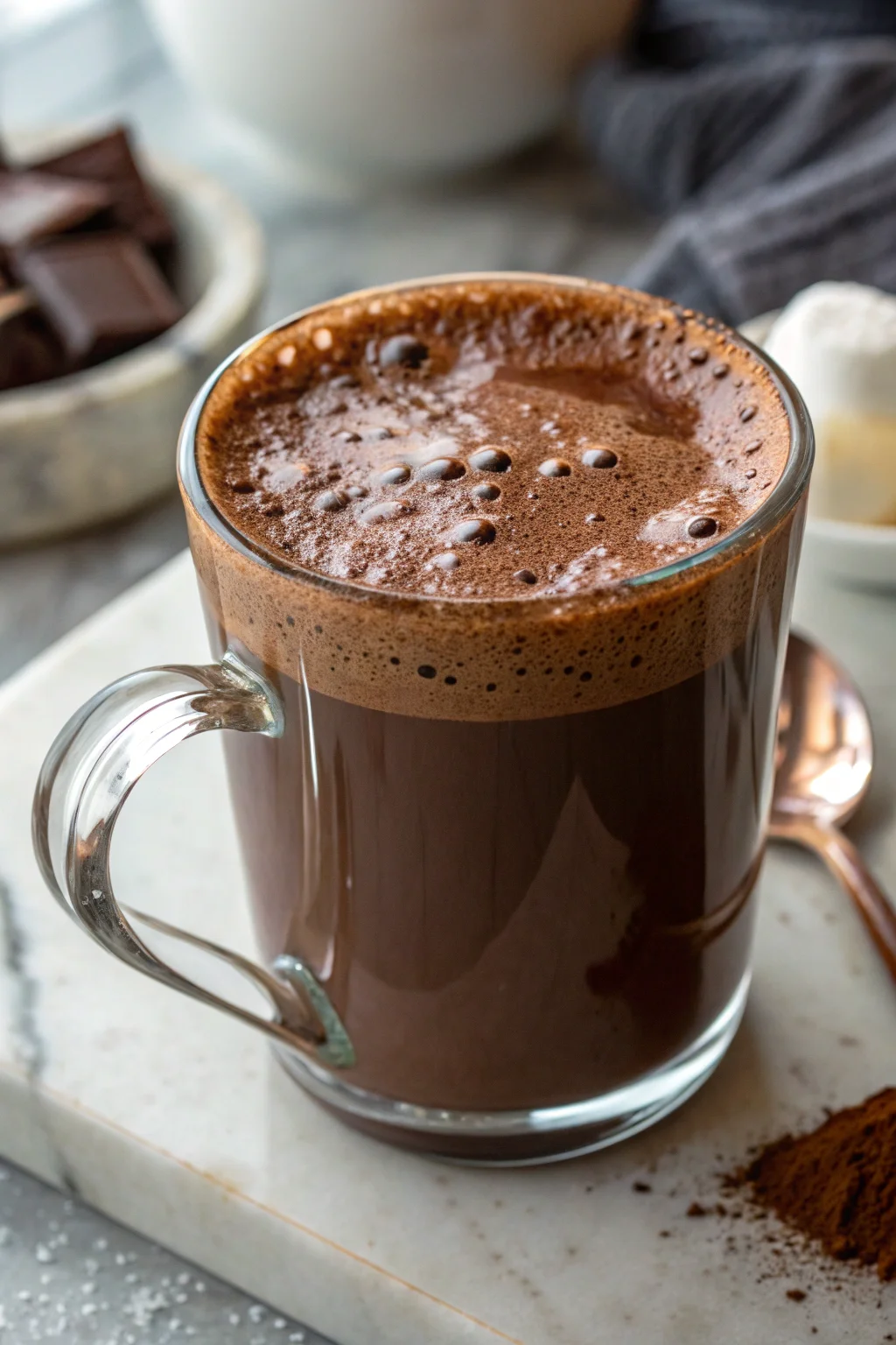 Step by Step Dark Chocolate Hot Cocoa