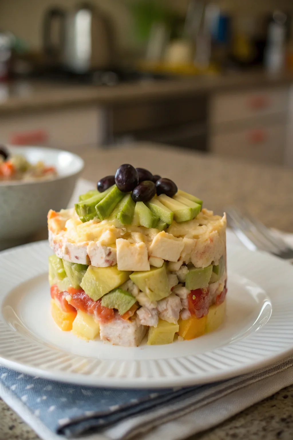 Peruvian Potato-Chicken Salad (Causa Rellena)