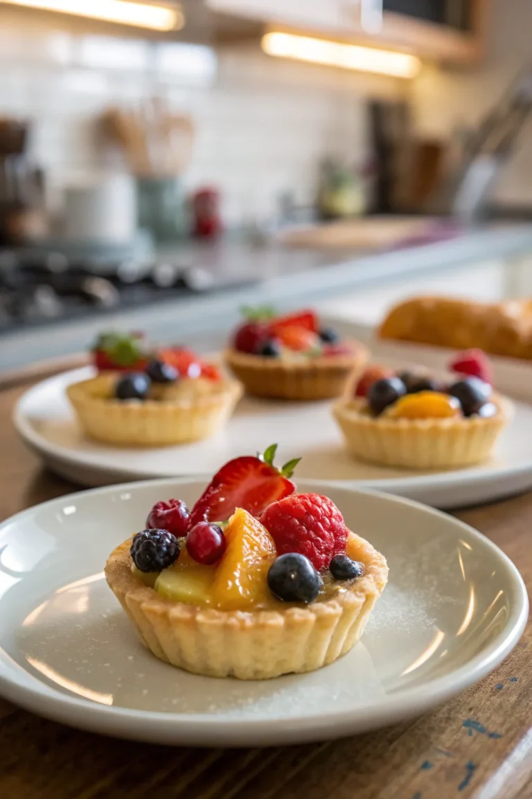 A delicious plate of Mini Fruit Tarts