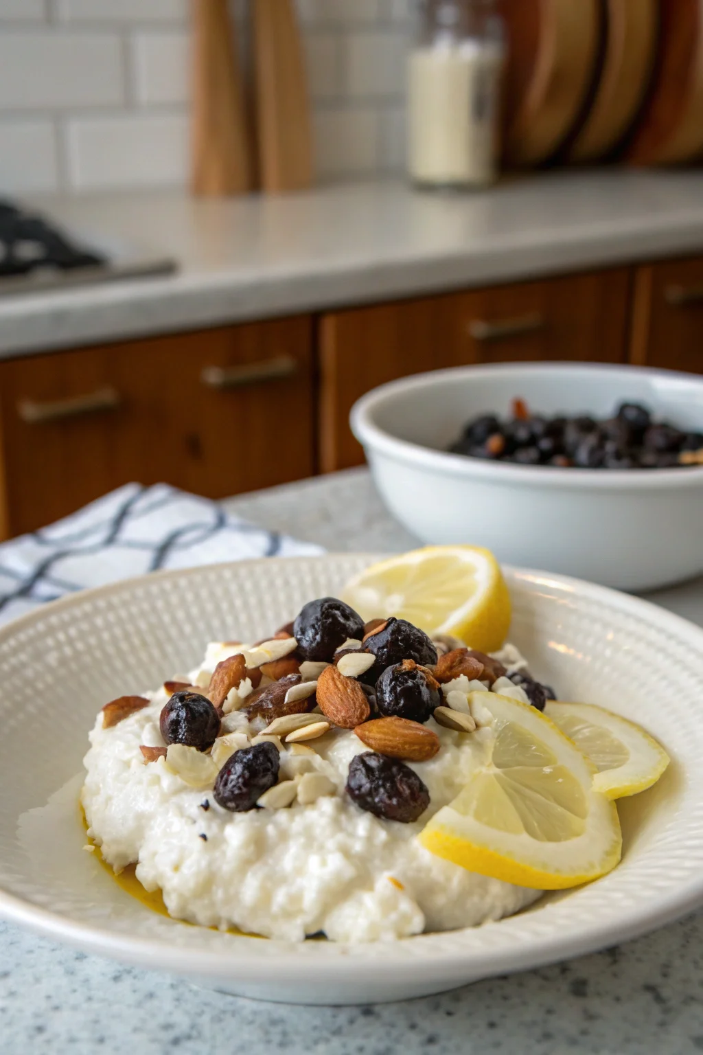 Ricotta With Crushed Olives, Almonds & Lemon - Women of Today