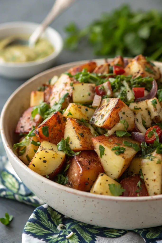 Step by Step Grilled German Potato Salad