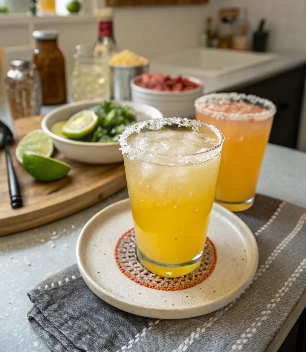 A delicious plate of Beer Margaritas