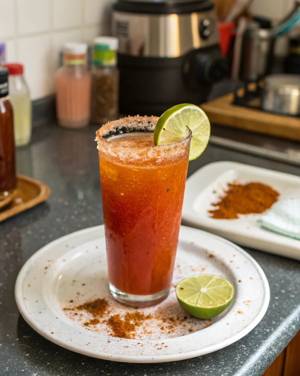 A delicious plate of Tajin® Michelada