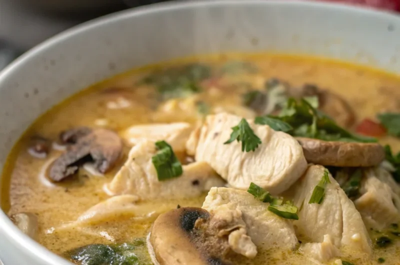 Creamy Chicken and Mushroom Soup