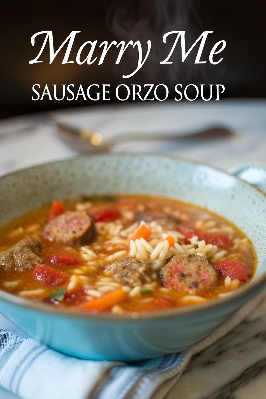 Step by Step Marry Me Sausage Orzo Soup