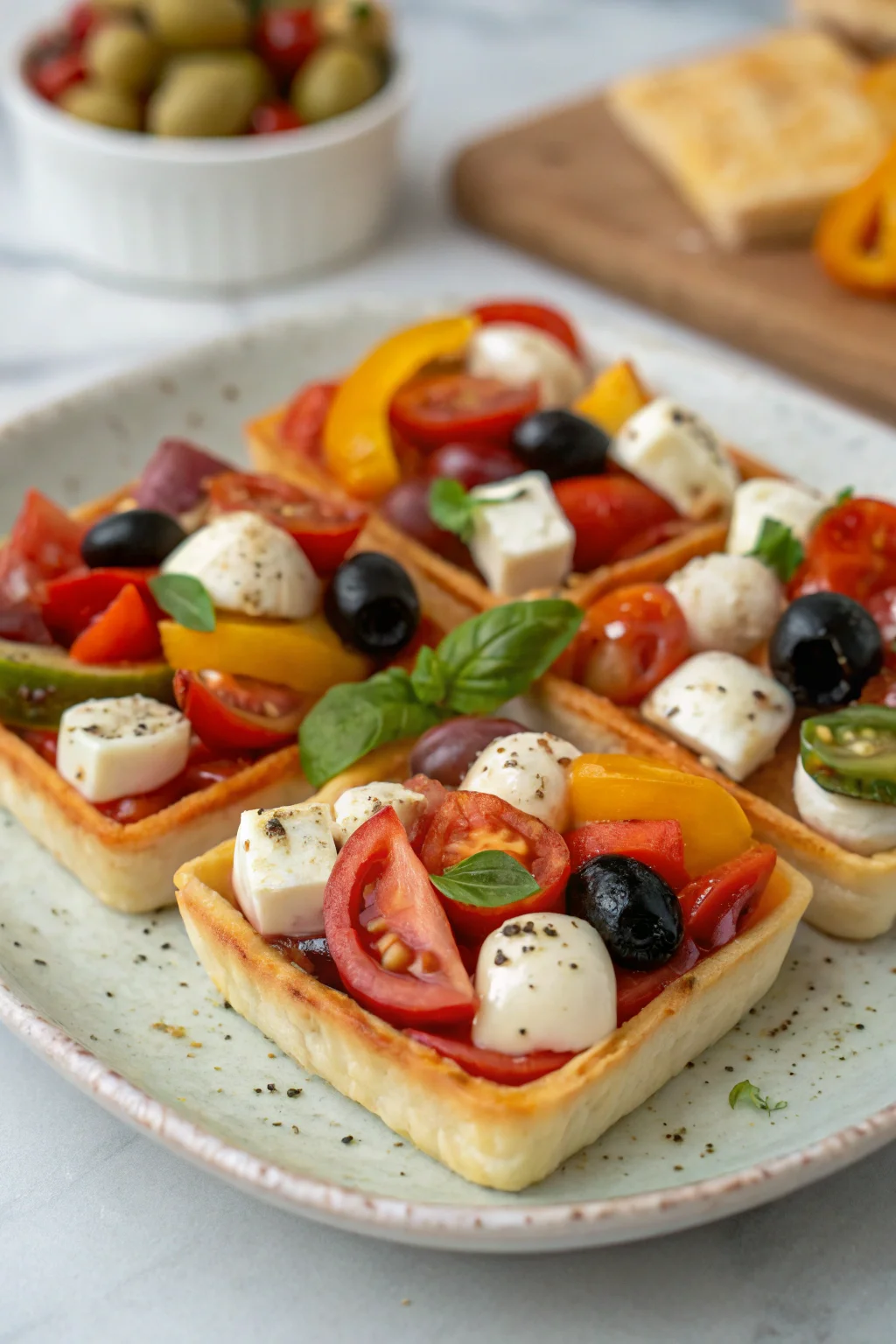 Step by Step Antipasto Squares