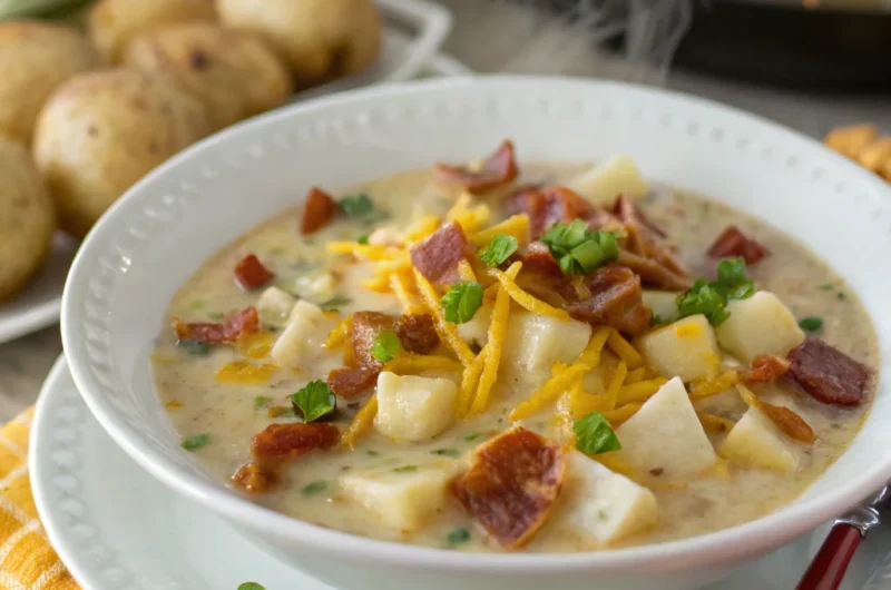 Slow Cooker Loaded Potato Chowder