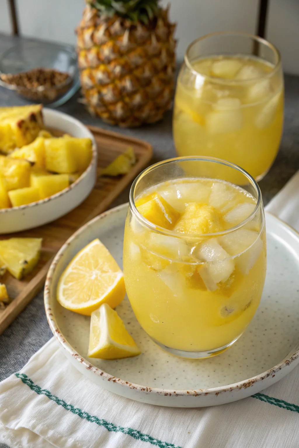 Tropical Pineapple Lemonade Punch