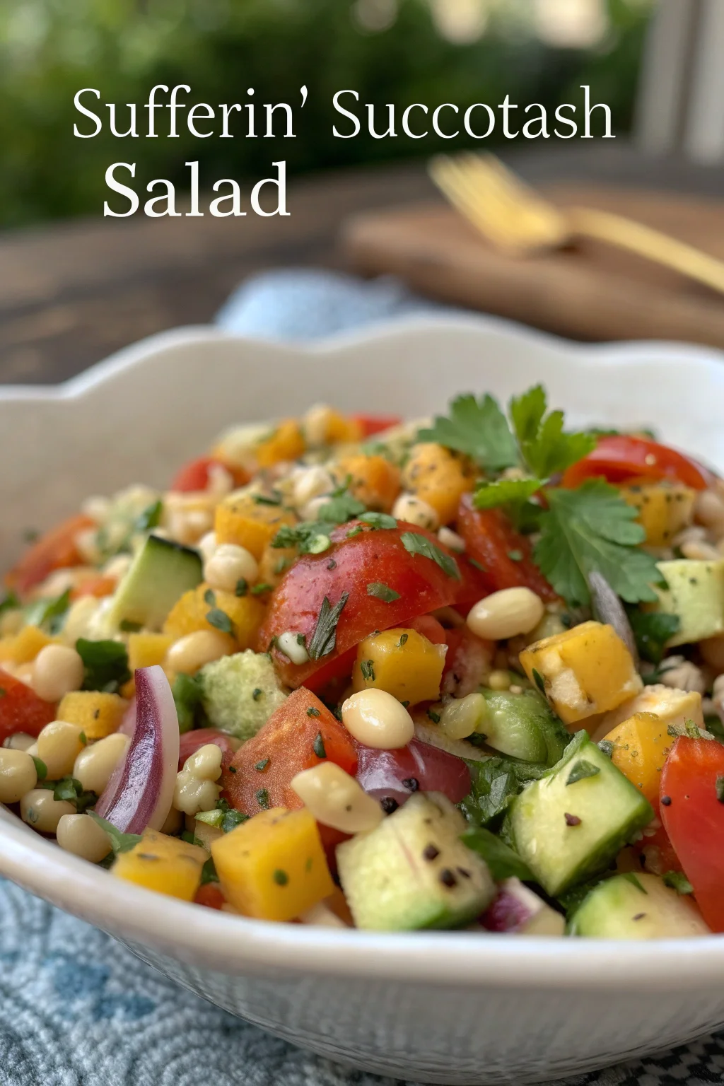 Step by Step Sufferin' Succotash Salad