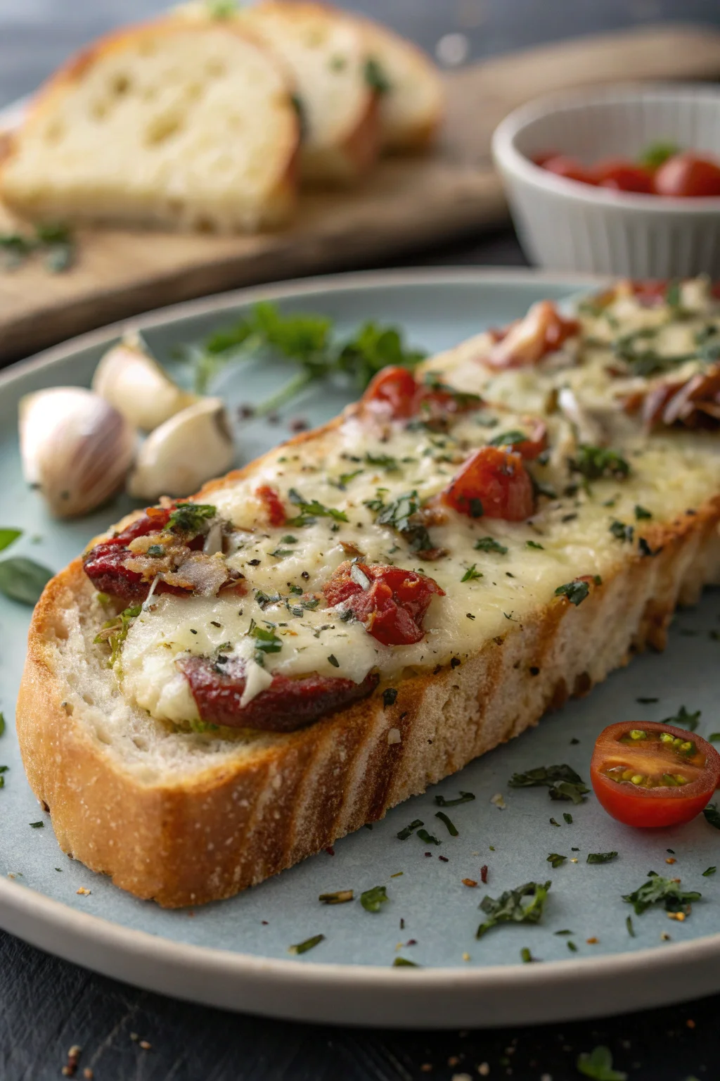 Step by Step Antipasti Garlic Bread