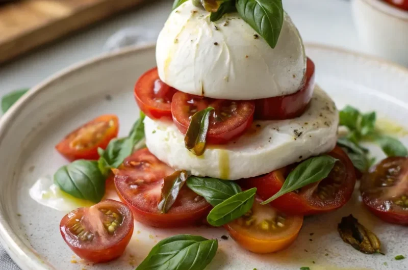 Stacked Tomato and Burrata Salad