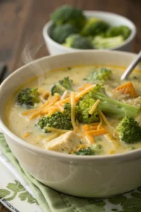 Step by Step High Protein Broccoli Cheddar Soup