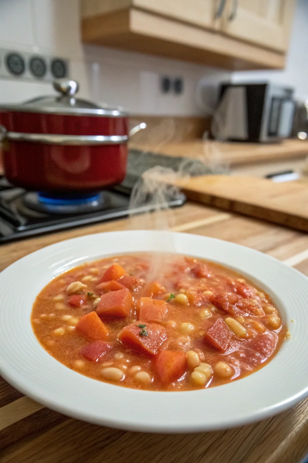 Creamy Tomato Bean Soup