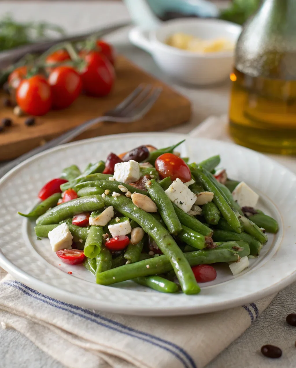 A delicious plate of Romano Bean Salad