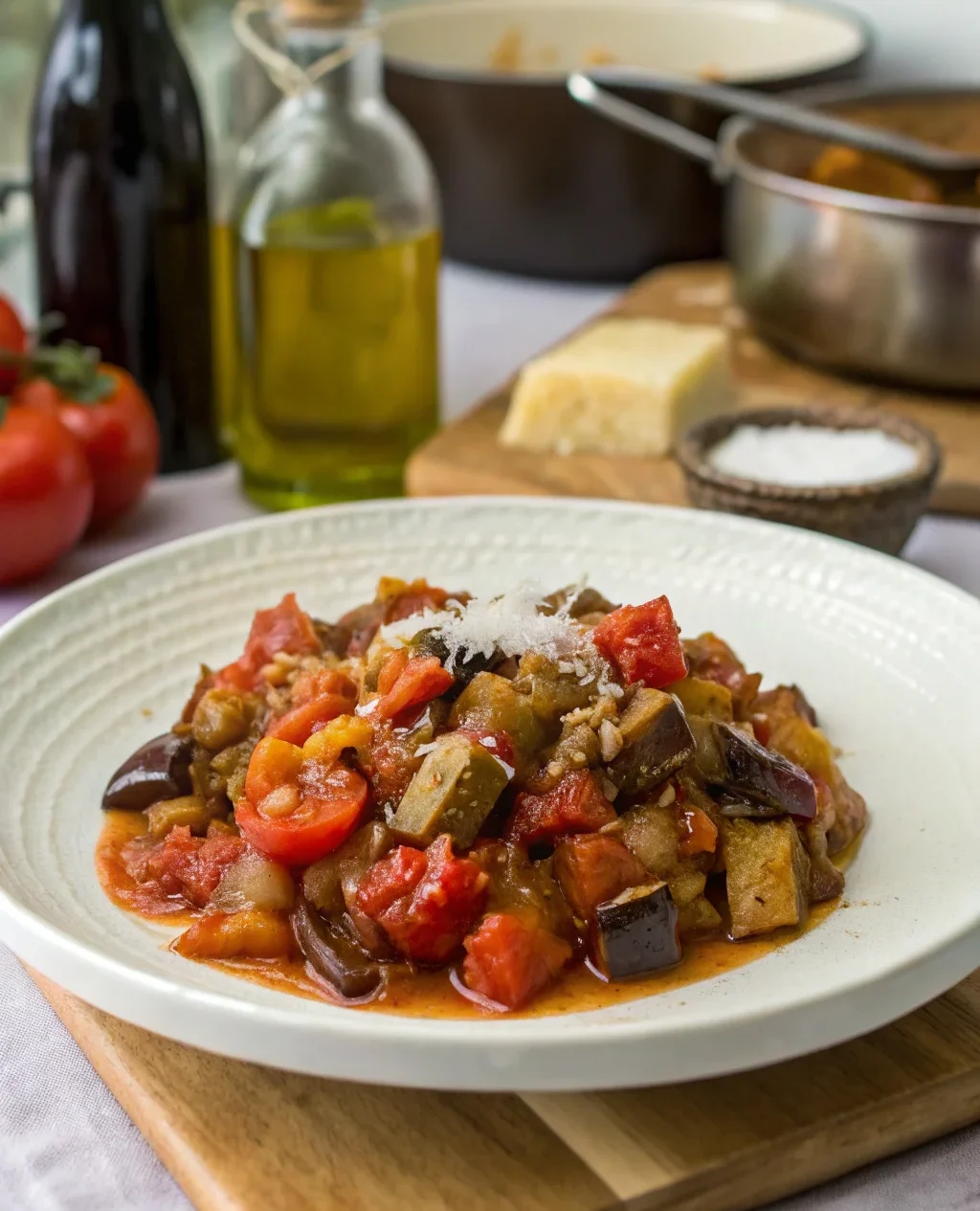 A delicious plate of Easy Caponata