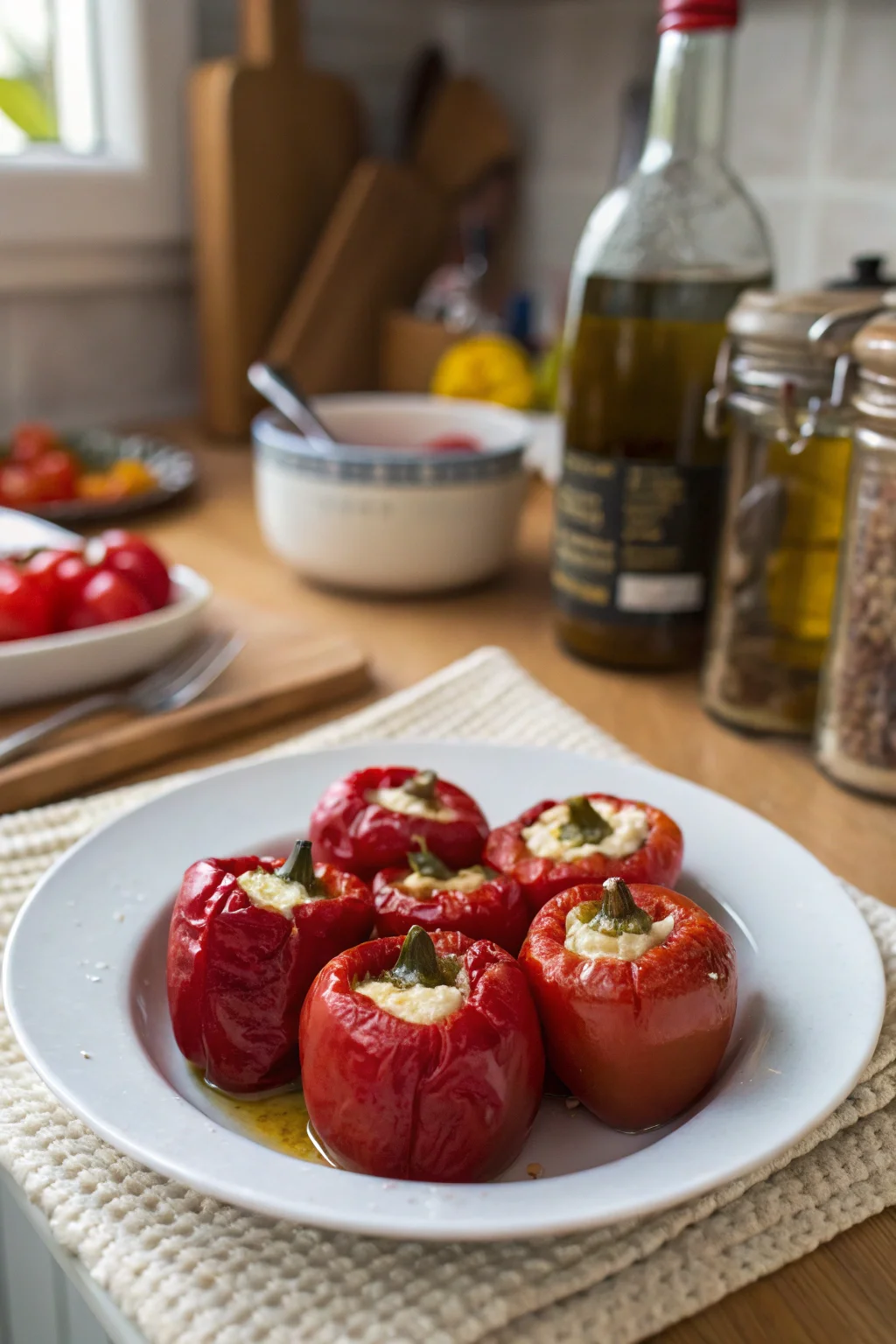 Marinated Stuffed Cherry Peppers