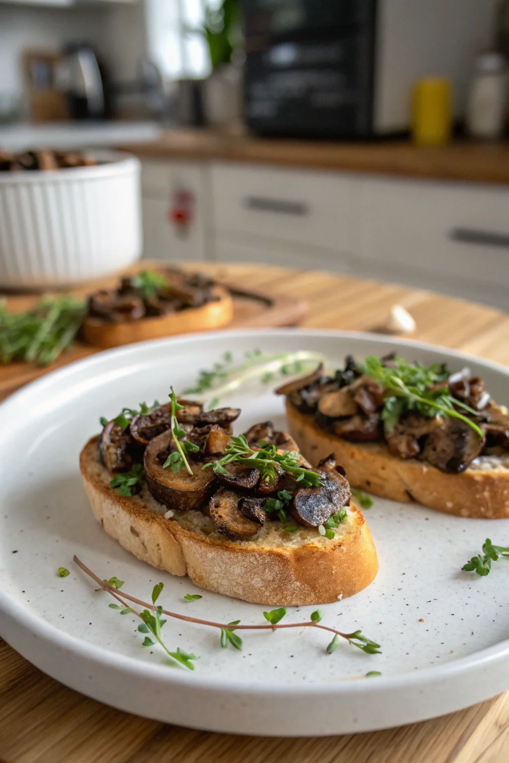 Mushroom Thyme Crostini