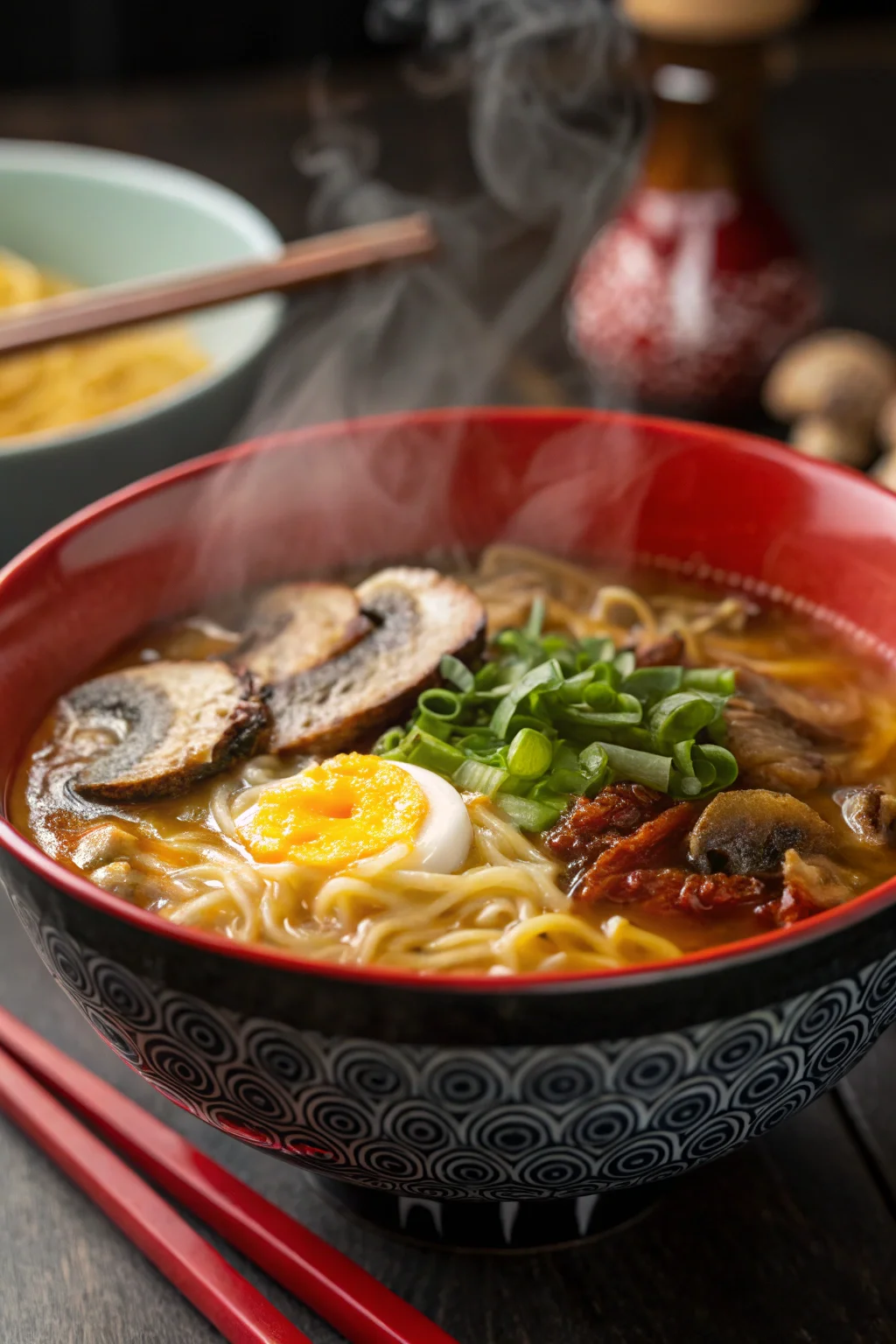 Step by Step Mushroom Ramen