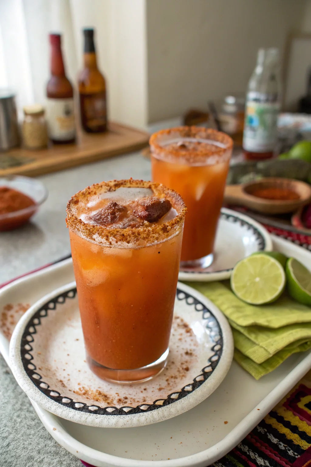 Micheladas with Tajin