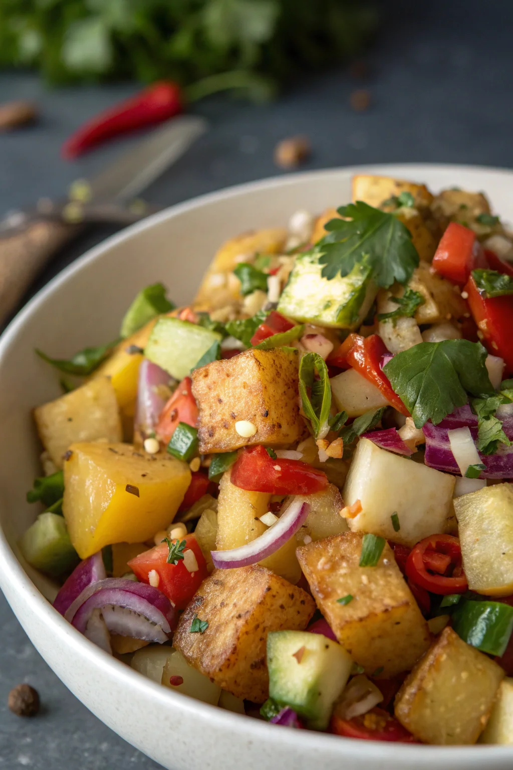 Step by Step Thai-Inspired Potato Salad