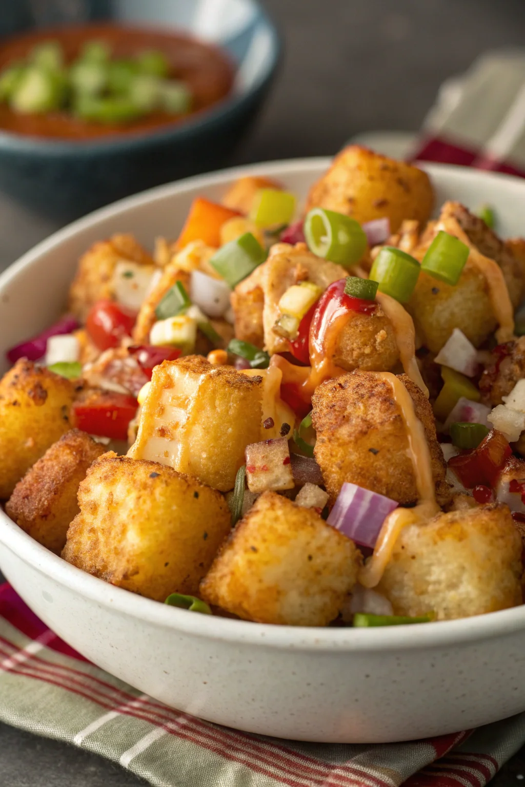 Step by Step German Tater Tot Potato Salad