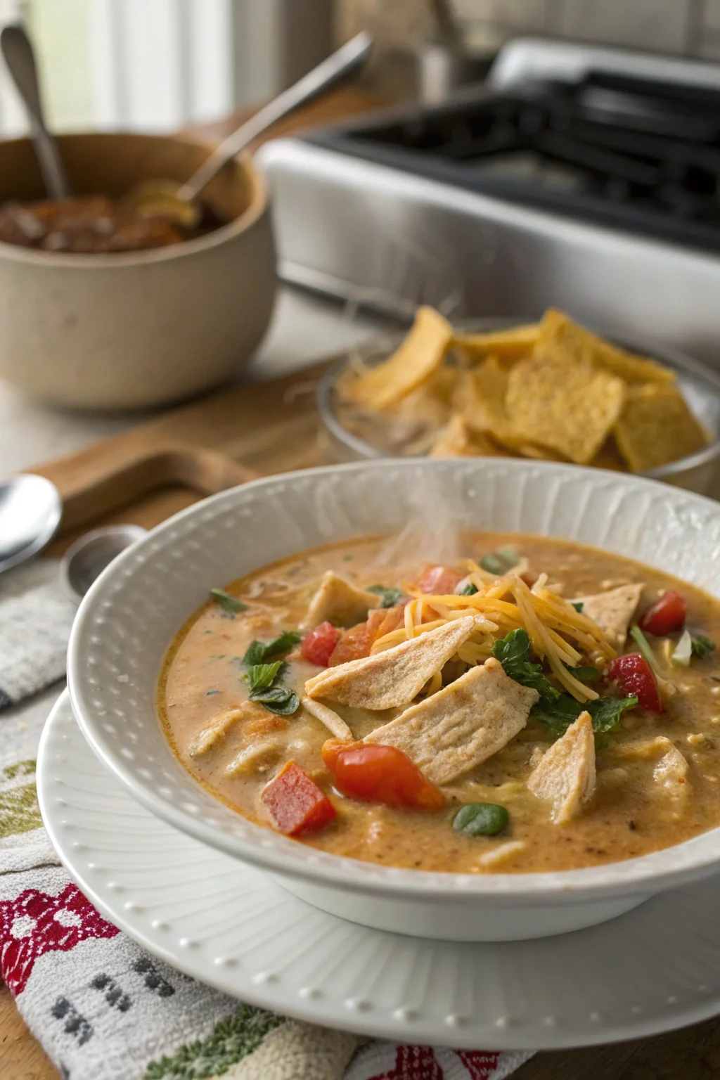 Creamy Chicken Tortilla Soup