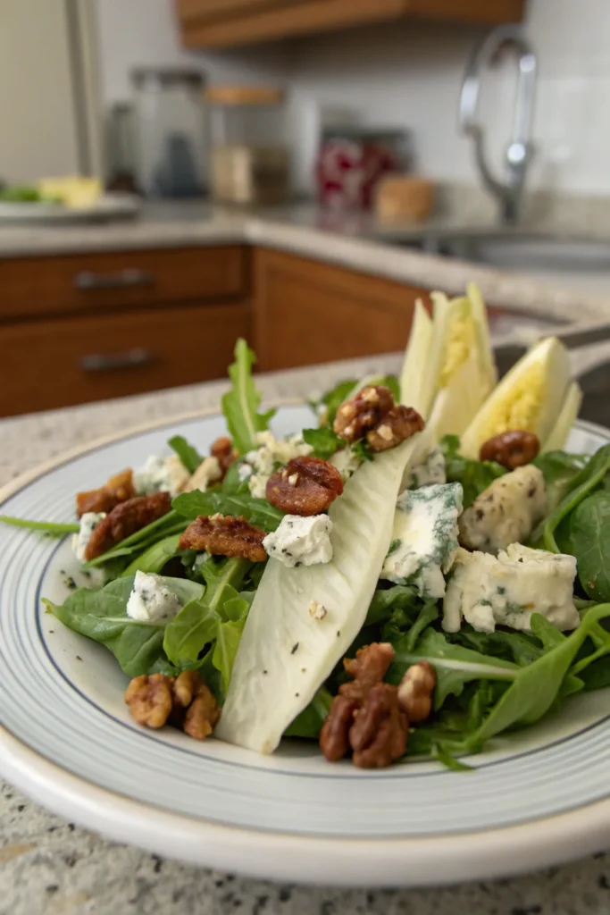 Blue Cheese, Walnut, and Chicory Salad