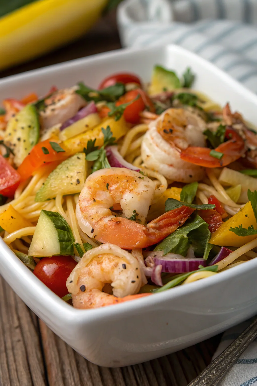 Step by Step Shrimp Pasta Salad