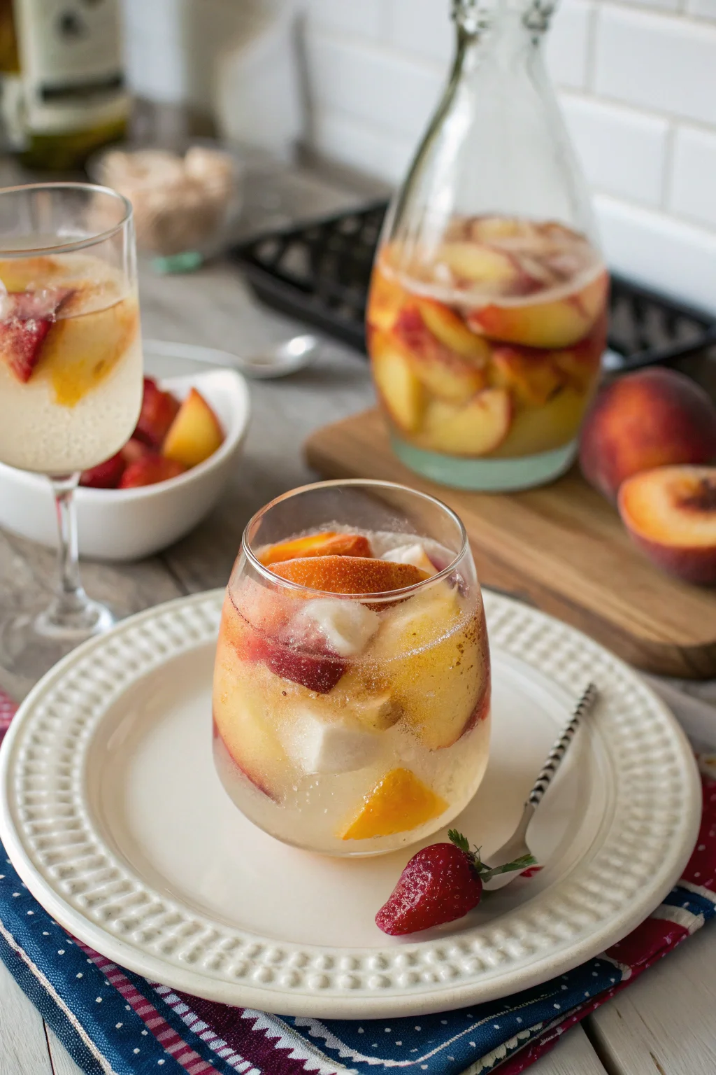 White Peach Sangria | A Gorgeous, Light, & Refreshing Summer Cocktail!