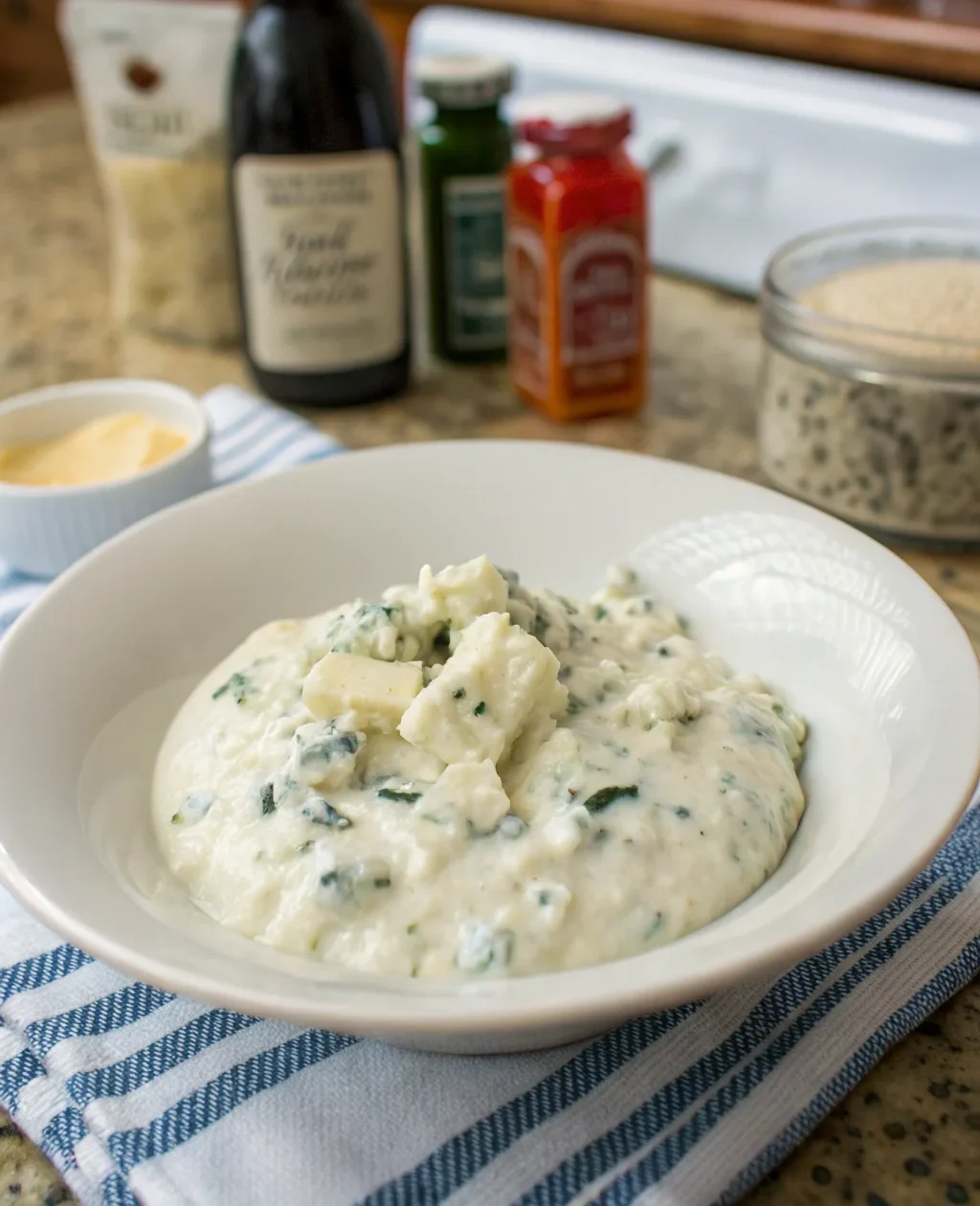 A delicious plate of Chef John's Creamy Blue Cheese Dressing