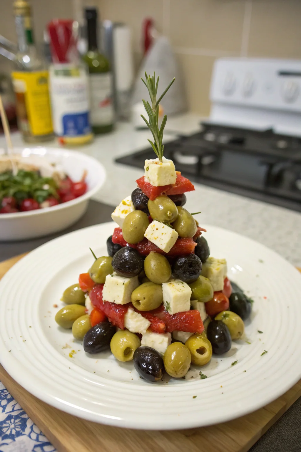 Festive Olive and Cheese Appetizer
